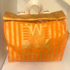 Whataburger To-Go Bag Backpack NWOT 10”x10”